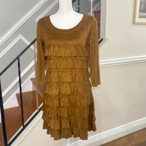 NWOT ISLE by melis kozan short sleeve ruffle dress